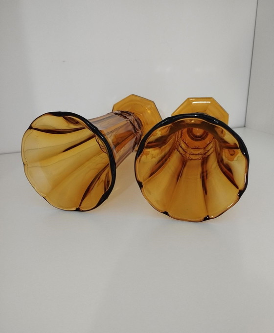 Image 1 of Paire De Vase Art Déco, Cristallerie Du Val-Saint-Lambert 1930