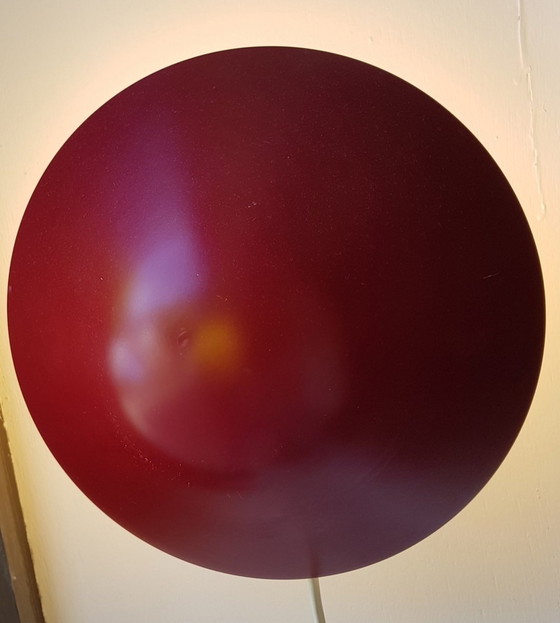 Image 1 of Danish Red Zeyfir Wall Lamp From Lyskaer