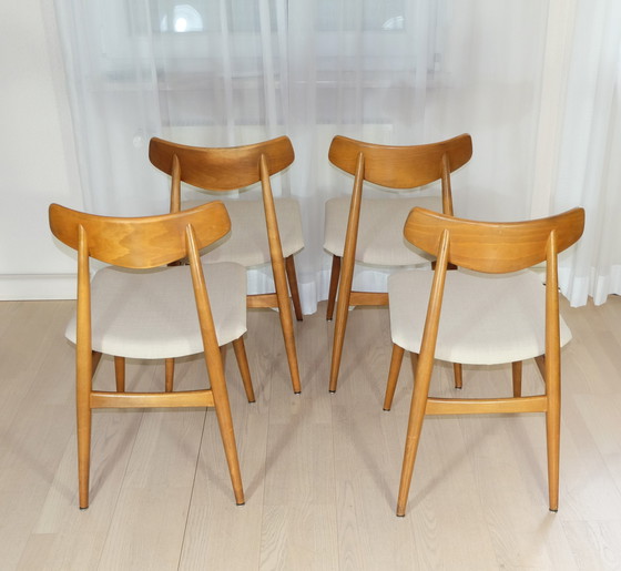 Image 1 of 4 dining chairs HABEO beech 50s