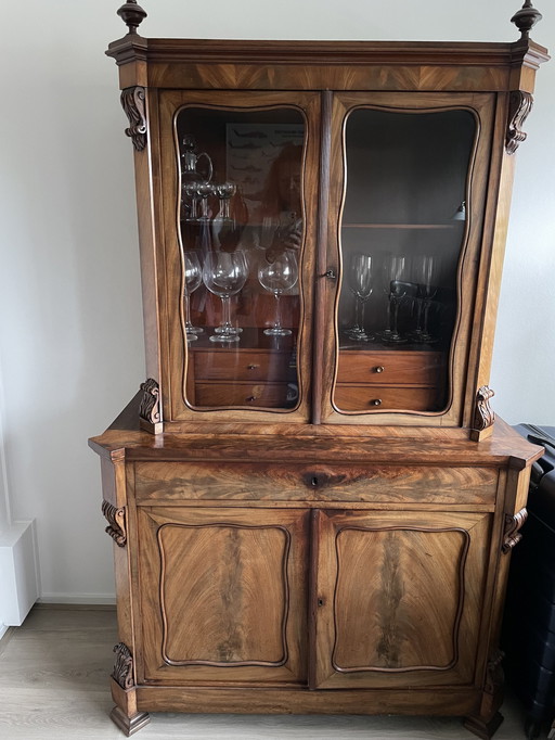 French Walnut Buffet Cabinet