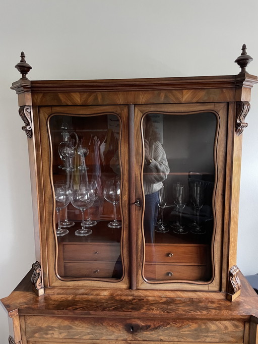 French Walnut Buffet Cabinet