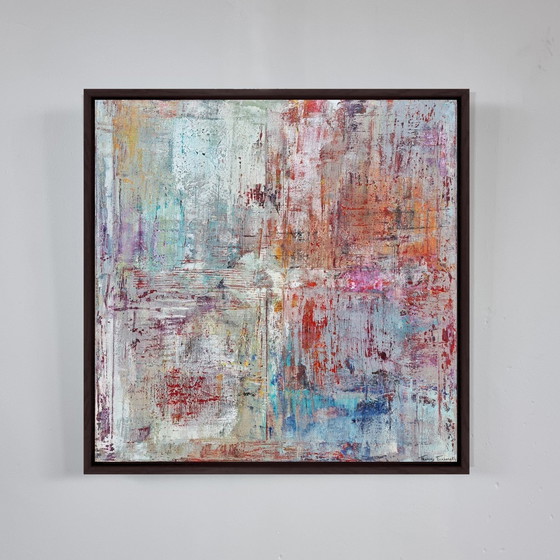 Image 1 of Frances Eckhardt - Abstract Modern painting 80x80 +frame