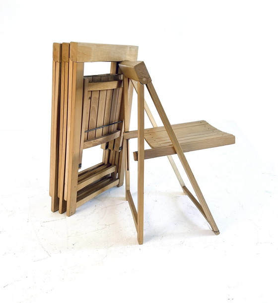 Image 1 of 4x folding chair Aldo Jacober, Alberto Bazzani