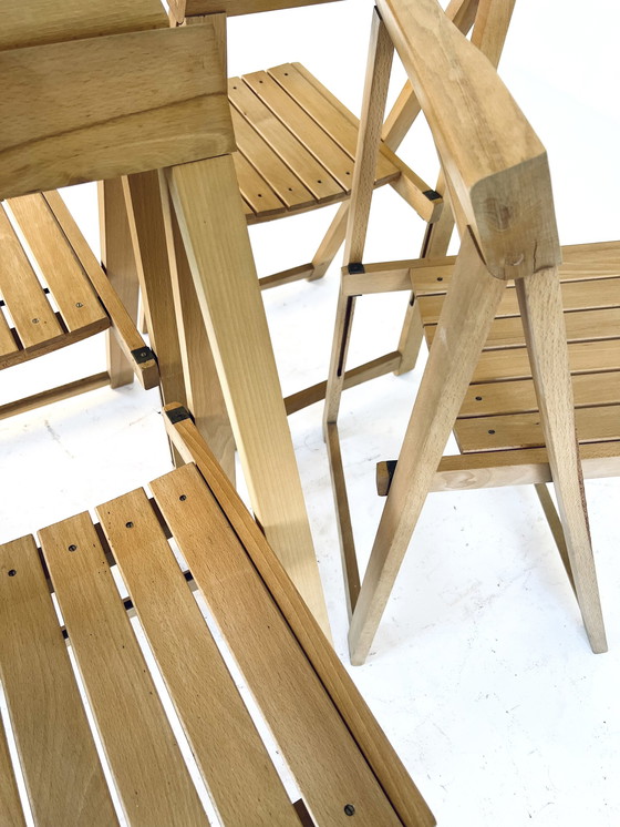 Image 1 of 4x folding chair Aldo Jacober, Alberto Bazzani