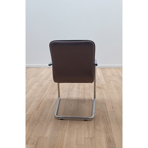 Vintage office chair in brown leather