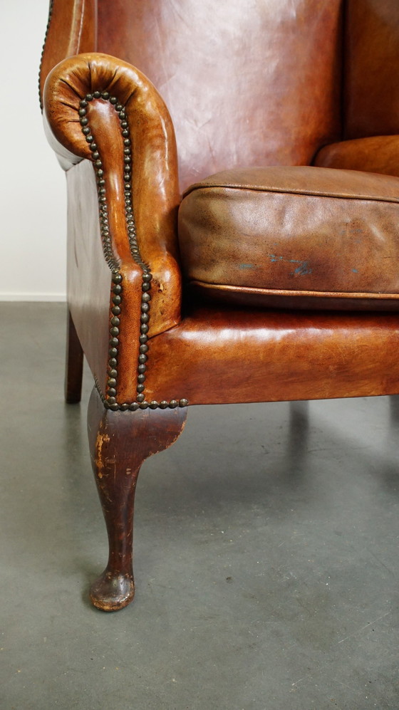 Image 1 of 2 X Sheep Leather Ear Armchair