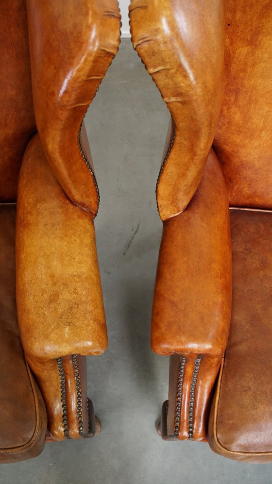 Image 1 of 2 X Sheep Leather Ear Armchair