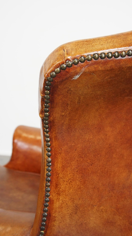 Image 1 of 2 X Sheep Leather Ear Armchair