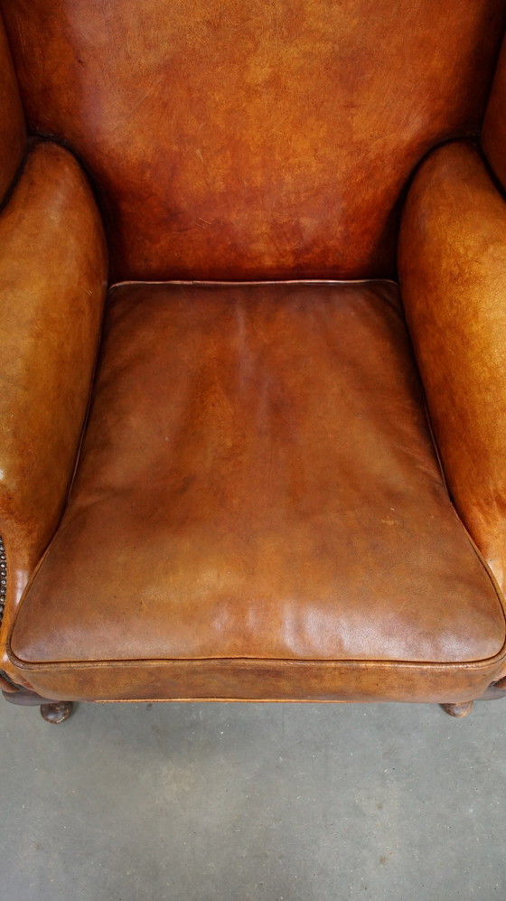 Image 1 of 2 X Sheep Leather Ear Armchair