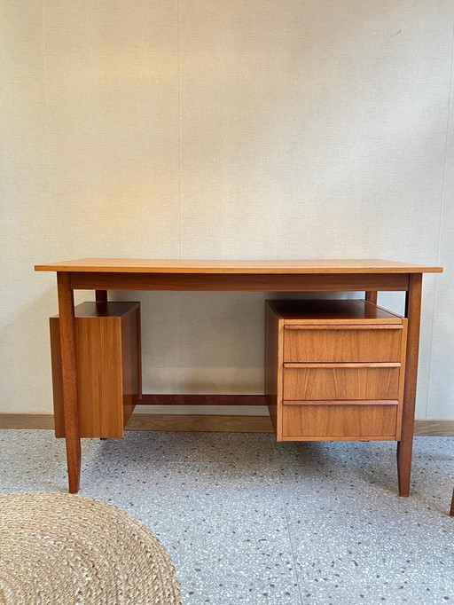 Sixties Desk Danish Style In Teak