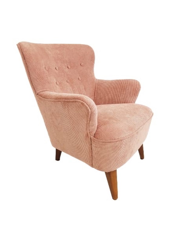 Image 1 of Artifort armchair pink new refurbished Theo Ruth