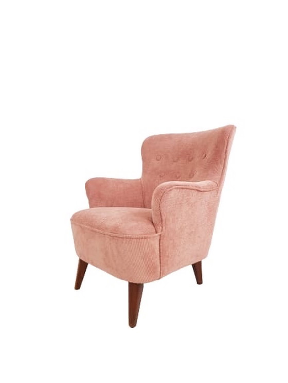 Image 1 of Artifort armchair pink new refurbished Theo Ruth