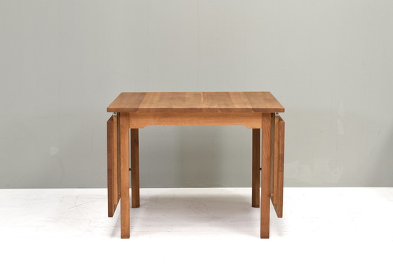 Image 1 of Scandinavian drop leaf dining table in Oak – circa 1970-80