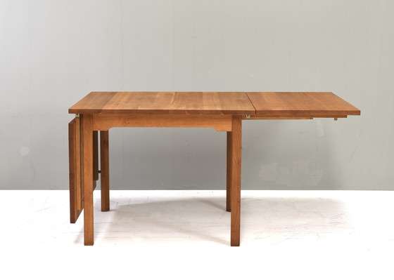 Image 1 of Scandinavian drop leaf dining table in Oak – circa 1970-80