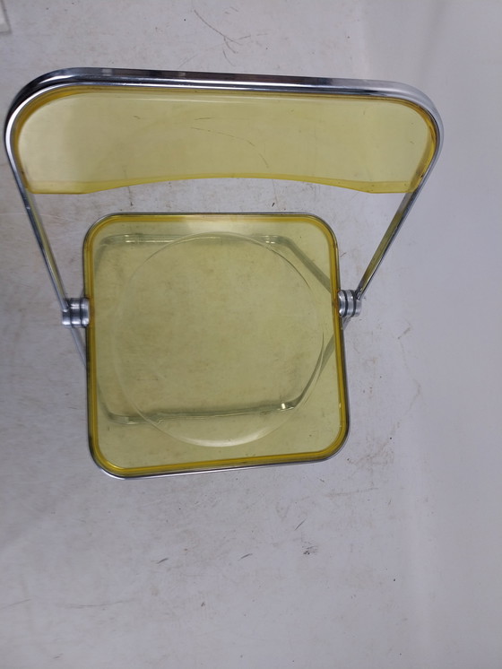 Image 1 of 1 X Plia Folding Chair Yellow Giancarlo Piretti 1970'S