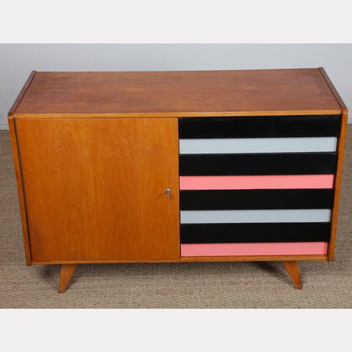 Pink Chest Of Drawers, Model U-458 By Jiri Jiroutek, 1960