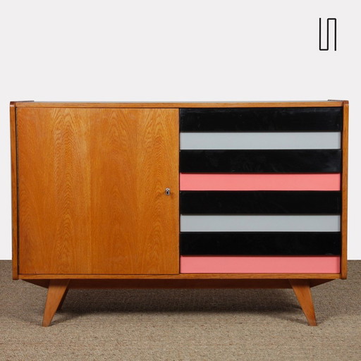 Pink Chest Of Drawers, Model U-458 By Jiri Jiroutek, 1960