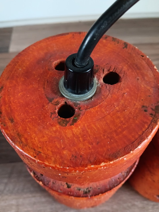 Image 1 of Bellissima lampada a sospensione in ceramica retrò/vintage/spaziale, risalente al 1970 circa