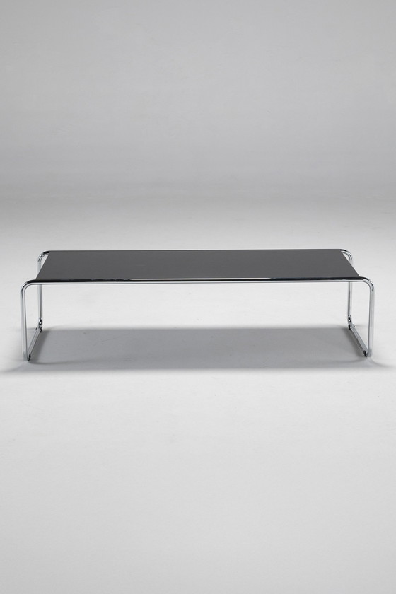 Image 1 of Bauhaus "Laccio" Coffee Table, Marcel Breuer For Gavina, Italy, 1960S