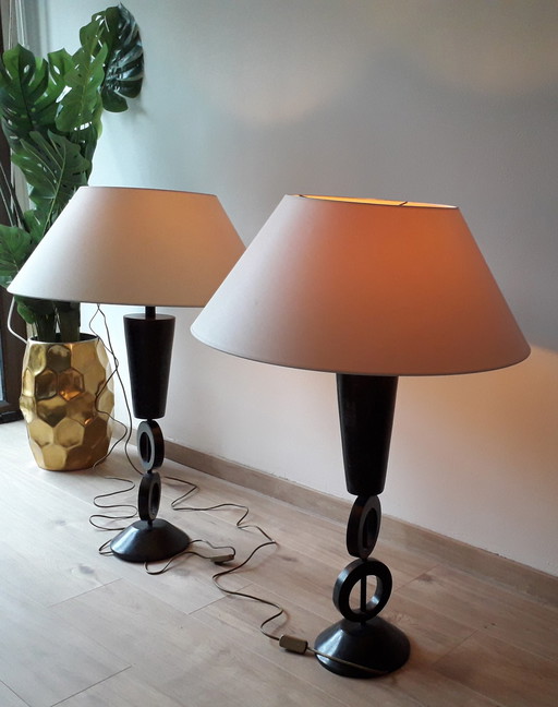 2x Vintage Design Floor lamps