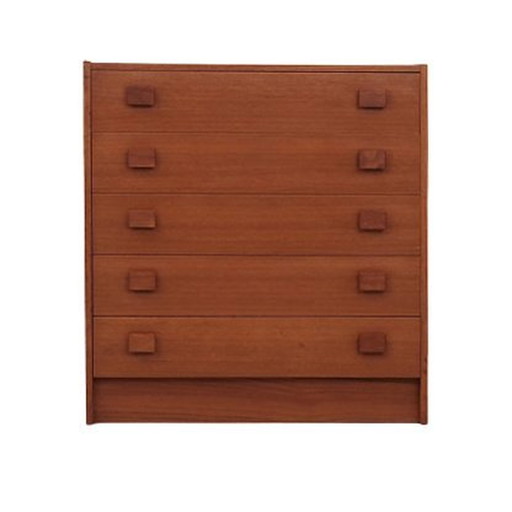 Teak Chest Of Drawers, Danish Design, 1970S, Production: Denmark