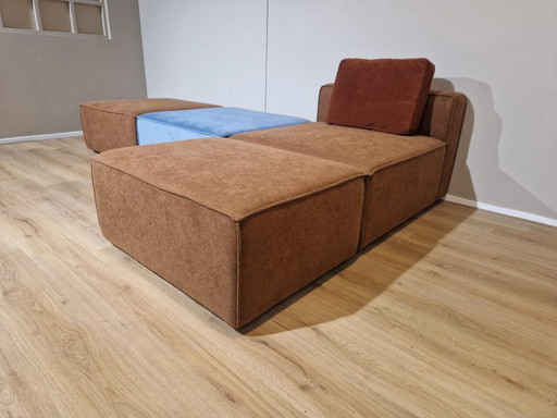 Studio Mik - Element bench - New - Brown - Blue - Fabric