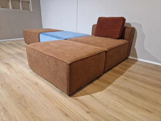 Image 1 of Studio Mik - Element bench - New - Brown - Blue - Fabric