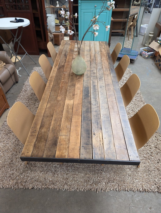 Image 1 of Large Solid Wood Dining Table