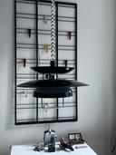 Retro Scandinavian Scale Lamp Black White Chrome