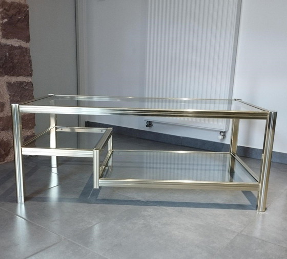 Image 1 of Coffee Table With 3 Glass Tops