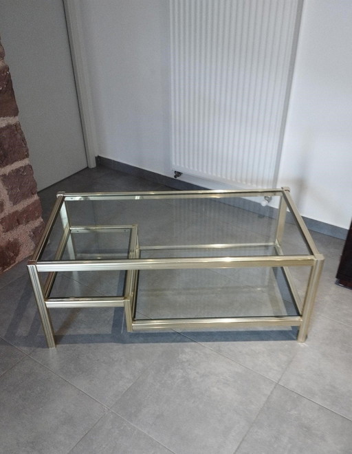 Coffee Table With 3 Glass Tops