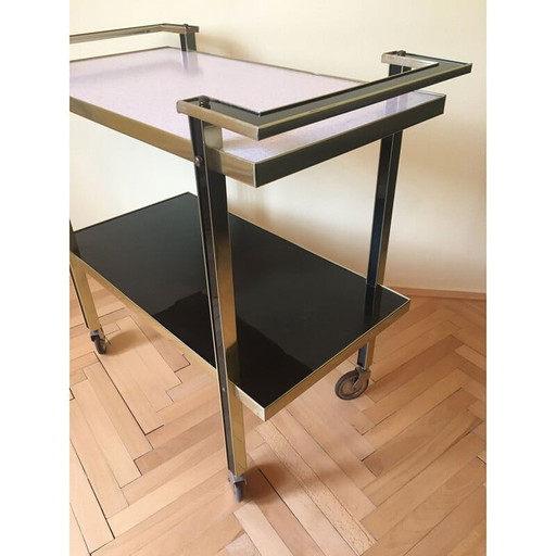 Vintage glass trolley, 1960-1970