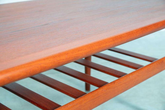 Image 1 of Vintage Danish design coffee table, teak XL table Grete Jalk