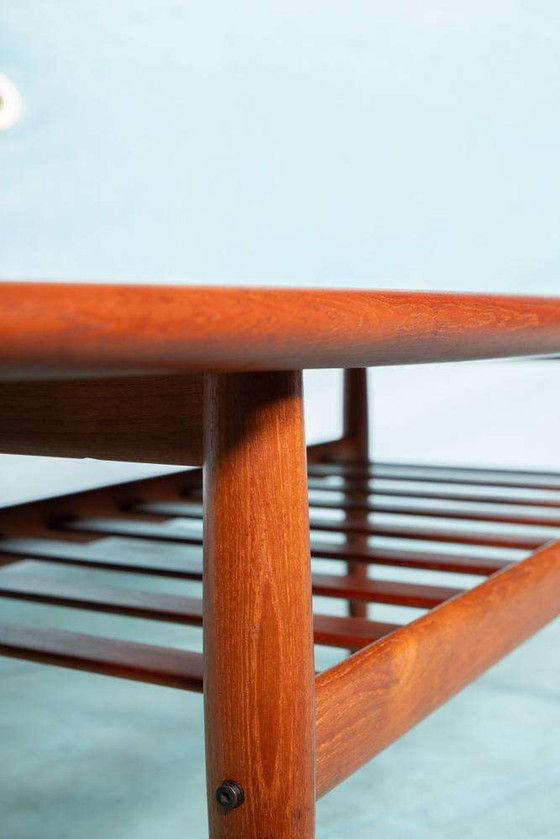 Image 1 of Table basse vintage danoise, table XL en teck Grete Jalk