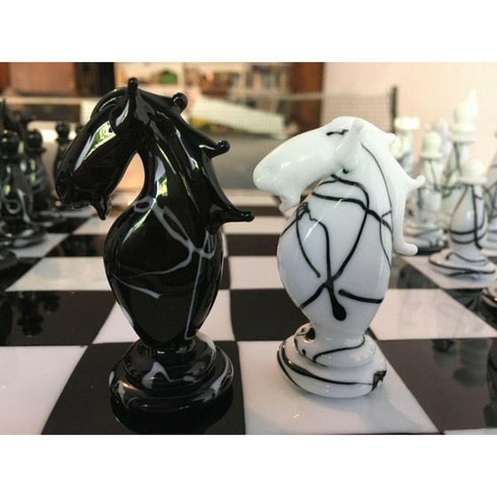 Image 1 of Contemporary Vetro Di Murano Chess Board Scacchiera, Made In Italy