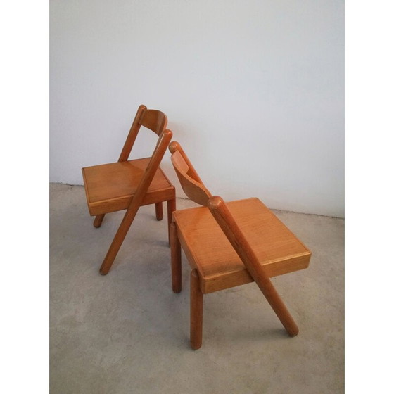 Image 1 of Pair of vintage vat chairs by Roberto Pamio and Renato Toso for Stilwood, 1972