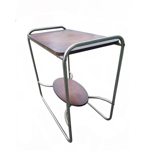 German Bauhaus Tubular Steel Side Table