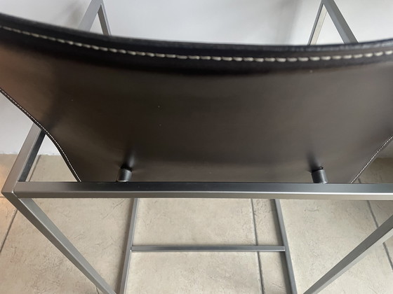 Image 1 of 6 Arrben Italy Genuine Leather Dining Chairs