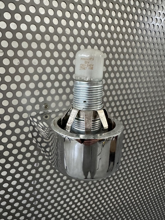 Image 1 of Vintage wall lamp chrome and glass