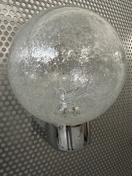 Image 1 of Vintage wall lamp chrome and glass