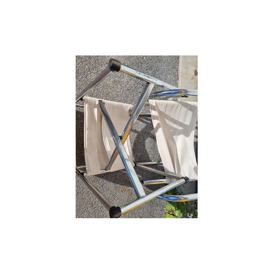 Image 1 of Pair of vintage chrome-plated steel armchairs by Börge Lindau and Bo Lindekrantz, 1960
