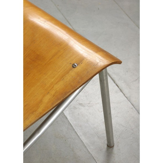 Image 1 of Coppia di sedie in compensato e alluminio di metà secolo