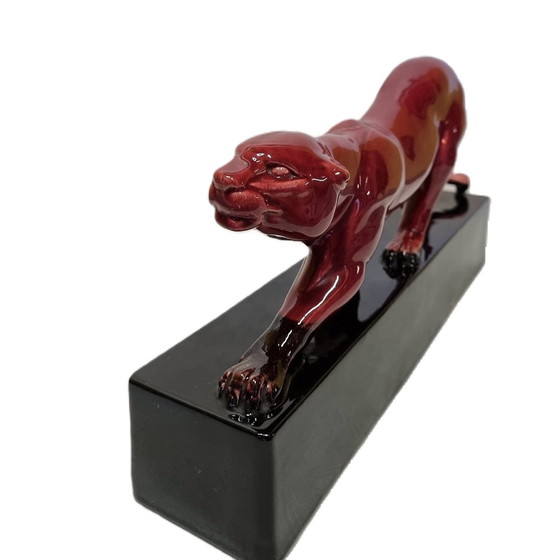 Image 1 of Art Deco statue of a panther