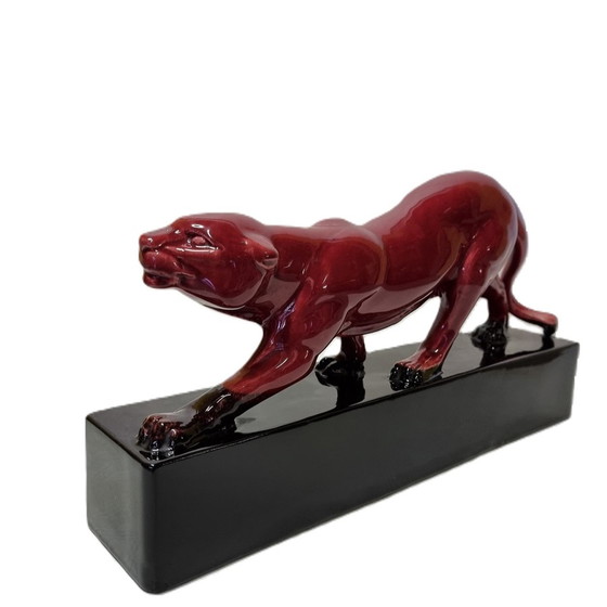 Image 1 of Art Deco statue of a panther