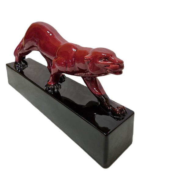 Image 1 of Art Deco statue of a panther