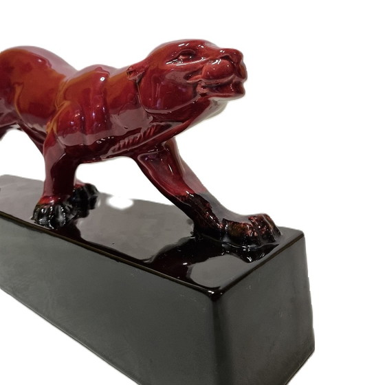 Image 1 of Art Deco statue of a panther