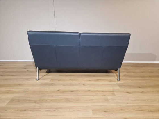 Image 1 of Leolux Rooby 2 Seater Sofa Leather Anthracite Design Hugo De Ruiter