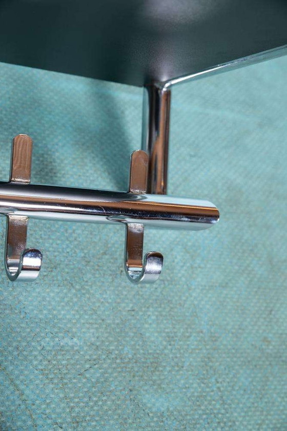 Image 1 of Minimalist coat rack tube frame chrome 80s memphis coat rack