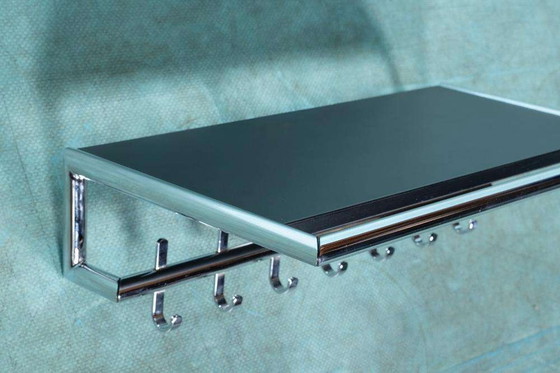 Image 1 of Minimalist coat rack tube frame chrome 80s memphis coat rack