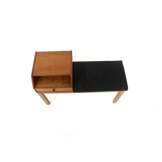 Image 1 of Vintage teak telephone bench, Sweden 1960